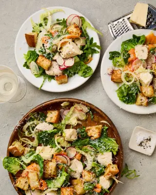 Theo Randall's Asparagus Rice Frittata and Poached Chicken Salad Recipes