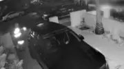 CCTV Shows Man Torching Luxury Mercedes in Sydney