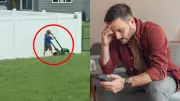 Dad roasted for paying son $10 to mow neighbour's lawn