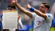 Iran World Cup Team Leaves Handwritten Peace Note in LA Dressing Room