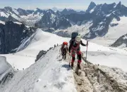 Melting Glacier and Earthquake Rescue: Photos of the Day