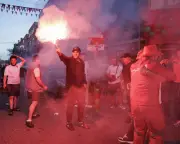 Morocco Netherlands Celebrations Bottle Throwing Dutch Streets World Cup