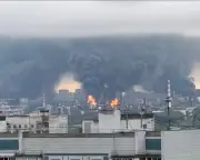 Moscow Oil Refinery Blaze After Ukraine Drone Strikes