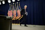 Outgoing Fed Chair Powell Defends Central Bank Independence