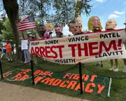 Protesters Rally Against Trump-Hosted UFC Event at White House