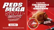 Red Rooster Launches Reds Mega $20k Giveaway with $10 Roast Chicken Deal