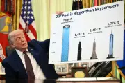 Trump touts pool bigger than skyscrapers amid Iran war tensions