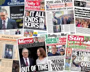 UK Front Pages React to Starmer's Resignation, Burnham's Rise
