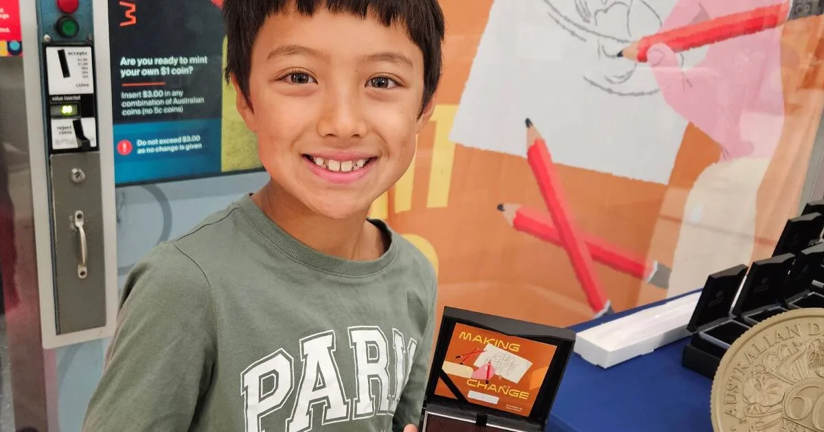 Eight-Year-Old Boy Mints World's First Coin for 2026 at Royal Australian Mint