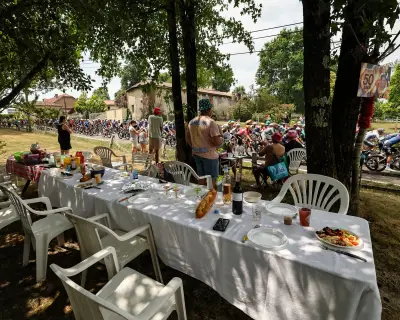 Typhoon Bavi and Tour de France Picnic: Photos of the Day