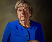 Angela Merkel Portrait Unveiled in Berlin by French Artist