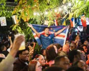 Cape Verde World Cup fans celebrate Argentina win in Rotterdam