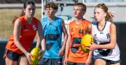 GWS Giants AFL Academy Stars Shine at Manuka Oval Exhibition
