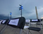 Trump DC Speech Evacuated as Thunderstorm Hits
